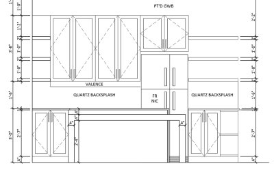 Suite 7 Kitchen Elevation View Plans 2