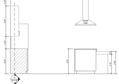 Suite 7 Kitchen Elevation View Plans 3