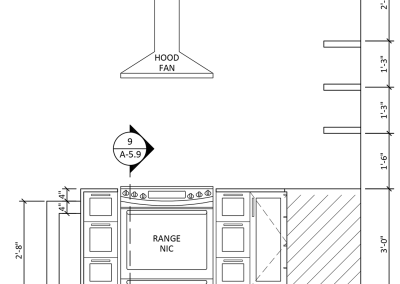 Suite 8 Kitchen Elevation View Plans 4